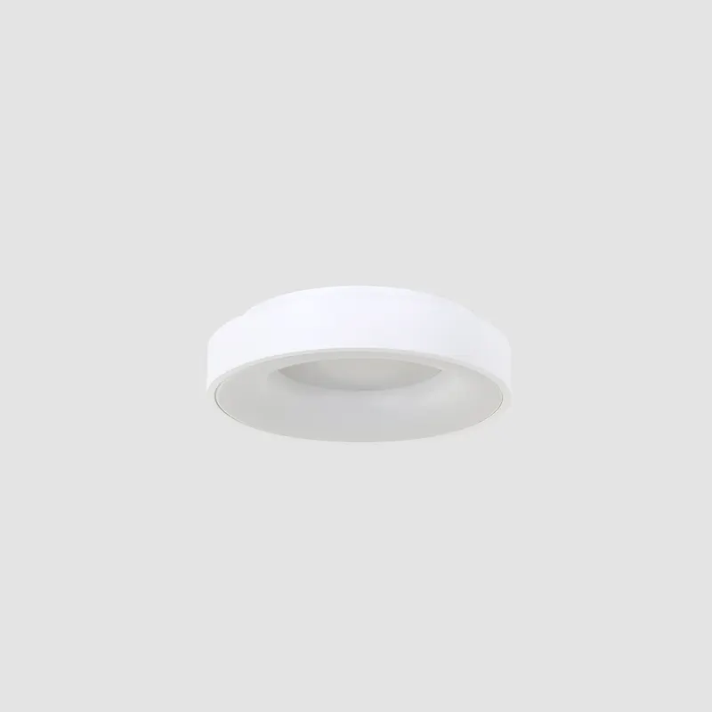 Ringlede LED-Deckenleuchte mit warmweißem Licht in Weiß, Ansicht 10