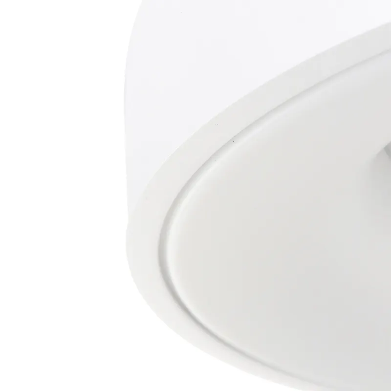 Ringlede LED-Deckenleuchte mit warmweißem Licht in Weiß, Ansicht 11