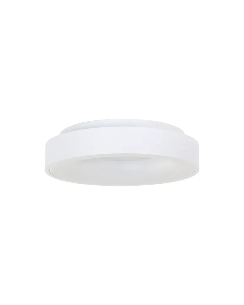 Ringlede LED-Deckenleuchte mit warmweißem Licht in Weiß, Ansicht 7