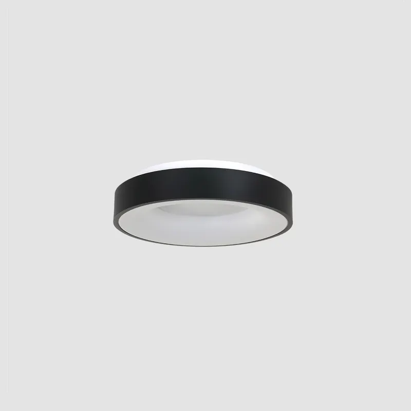 Ringlede LED-Deckenleuchte mit warmweißem Licht in Weiß, Schwarz, Ansicht 11