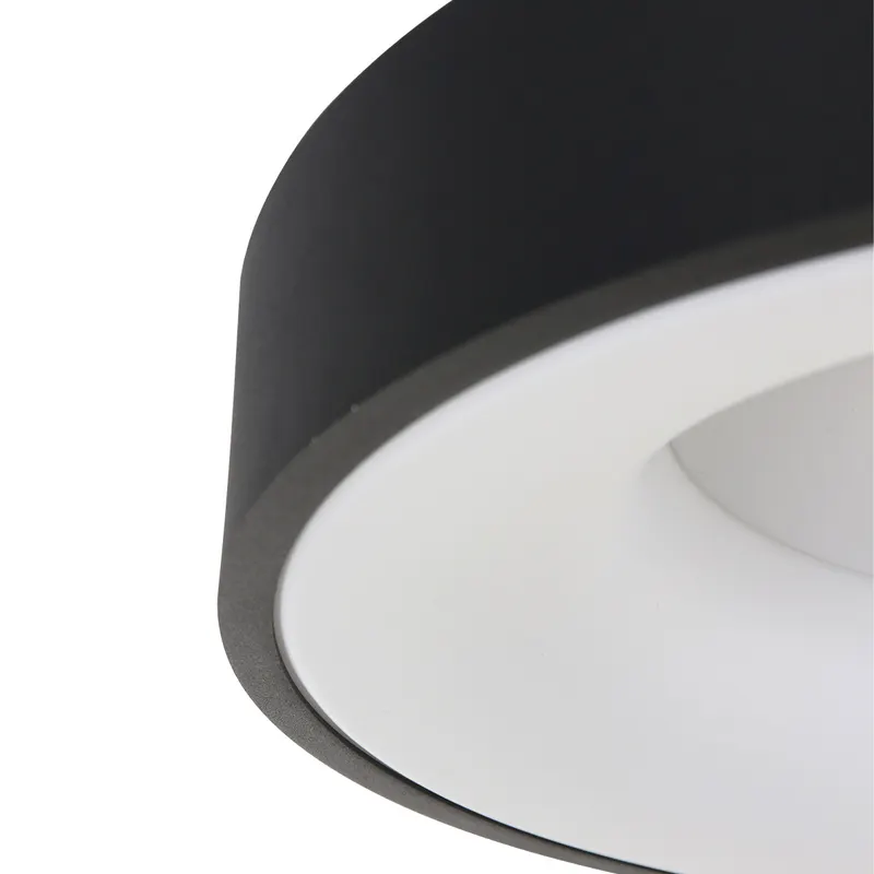Ringlede LED-Deckenleuchte mit warmweißem Licht in Weiß, Schwarz, Ansicht 13