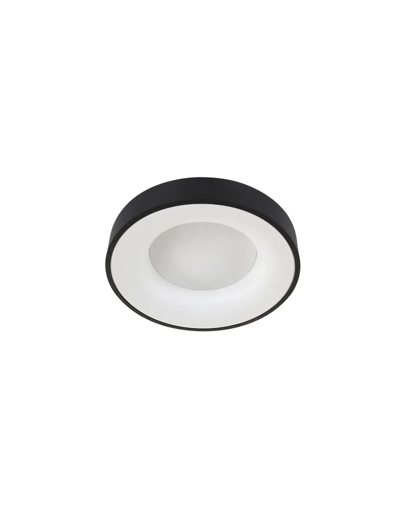 Ringlede LED-Deckenleuchte mit warmweißem Licht in Weiß, Schwarz, Ansicht 6