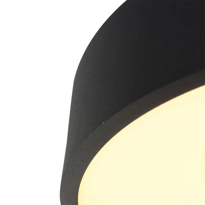Ringlede LED-Deckenleuchte mit warmweißem Licht in Weiß, Schwarz, Ansicht 8