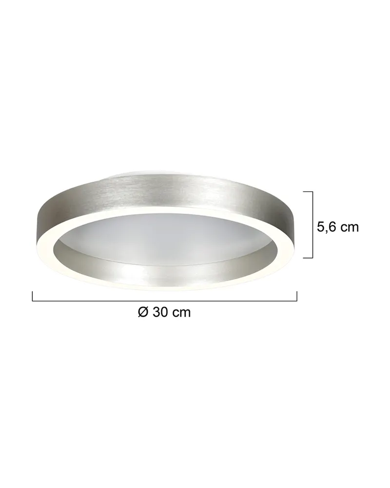 Steinhauer Ringlux Deckenleuchte, Ø 30 cm in Stahl, Ansicht 14
