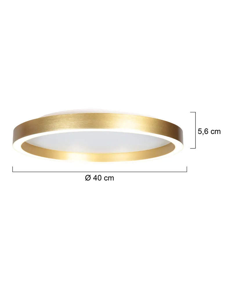 Steinhauer Ringlux Deckenleuchte, Ø 40 cm in Gold, Ansicht 3