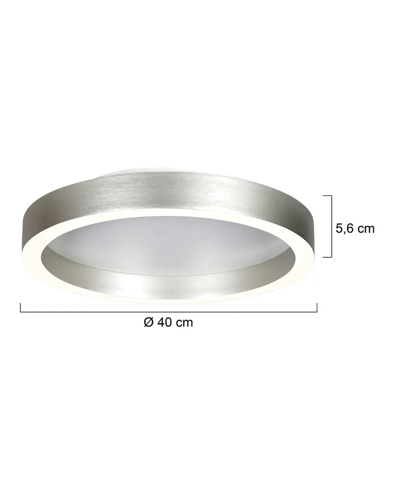 Steinhauer Ringlux Deckenleuchte, Ø 40 cm in Stahl, Ansicht 3