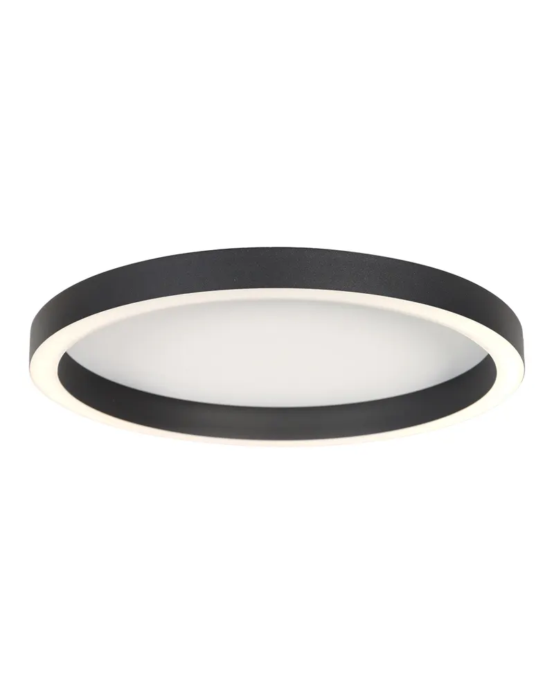 Ringlux Deckenleuchte, Ø 40 cm, Schwarz