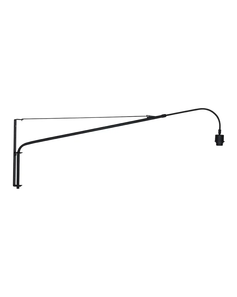 Steinhauer Silva-Alba Wandleuchte mit E27-Fassung in Leinenweiß, Schwarz, Ansicht 4