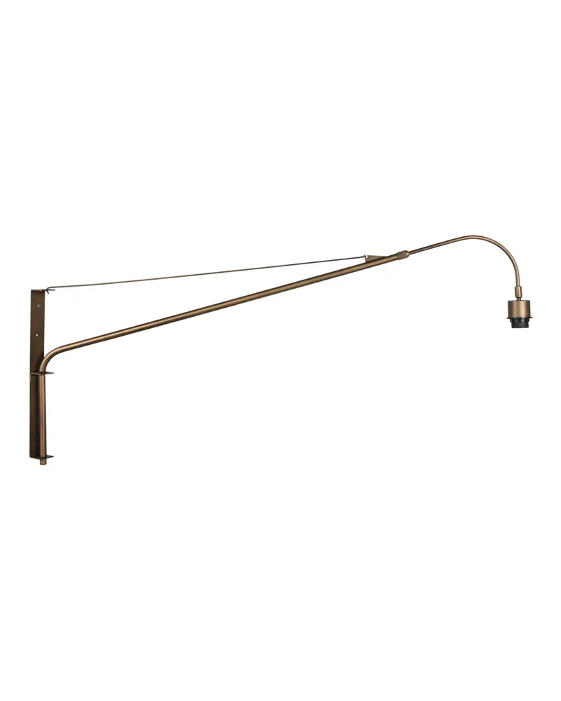 Steinhauer Silva-Alba Wandleuchte mit E27-Fassung in Bronze, Leinenweiß, Ansicht 4