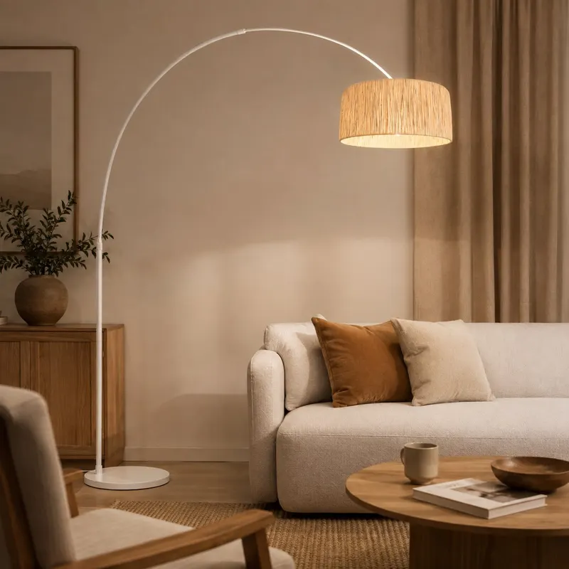 Steinhauer Sparkled Light Bogenlampe in Naturfarben in Naturfarben, Ansicht 15