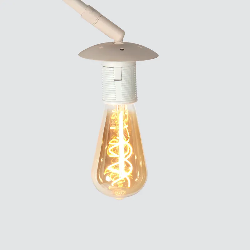 Steinhauer Sparkled Light Bogenlampe, Creme und Weiß in Creme, Ansicht 8