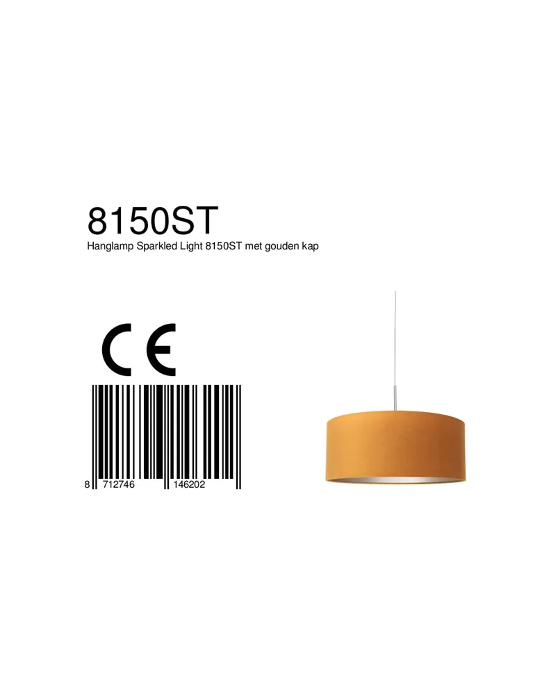 Sparkled Light Pendelleuchte in Gold, Stahl, Ansicht 11
