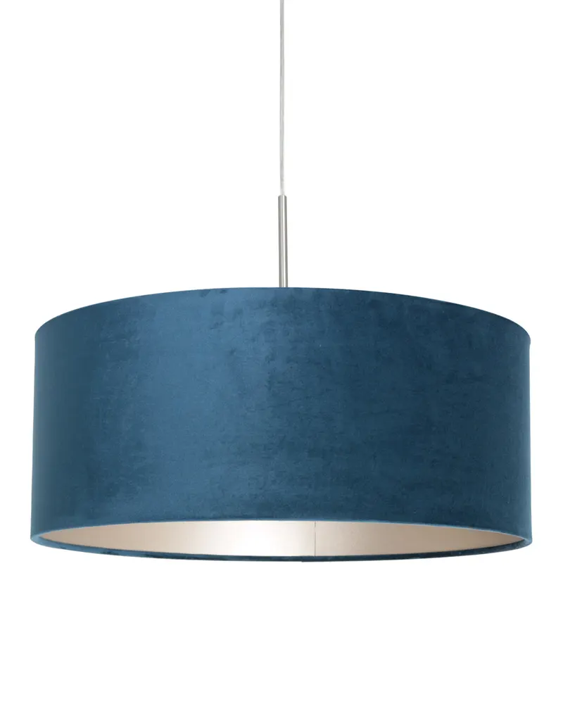 Sparkled Light Pendelleuchte in Blau und Stahl