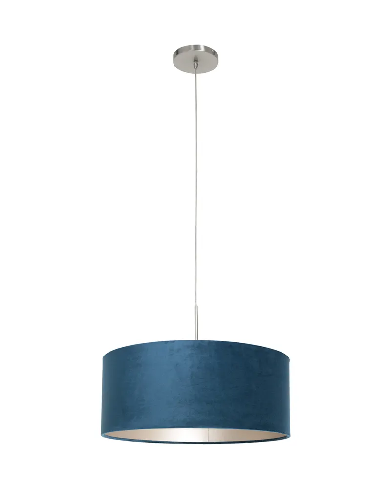 Sparkled Light Pendelleuchte in Blau und Stahl in Blau, Ansicht 3