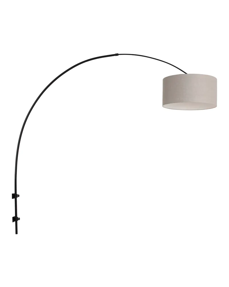 Sparkled Light Wandleuchte mit verstellbarem Arm, Grau und Schwarz in Grau, Ansicht 1