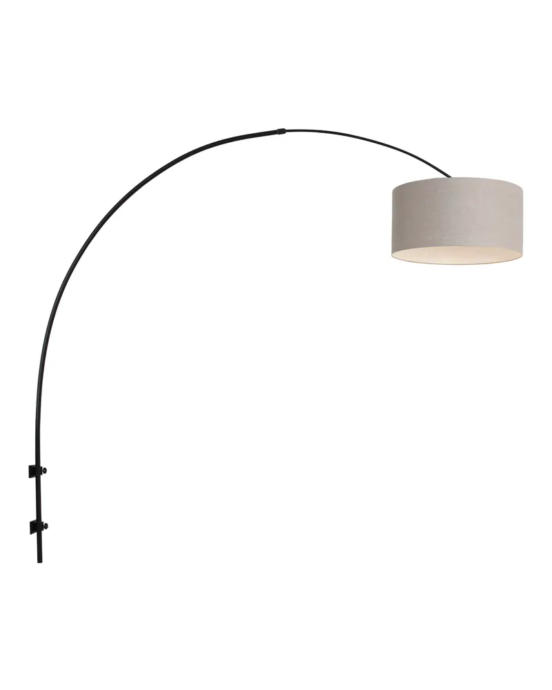 Sparkled Light Wandleuchte mit verstellbarem Arm, Grau und Schwarz in Grau, Ansicht 4