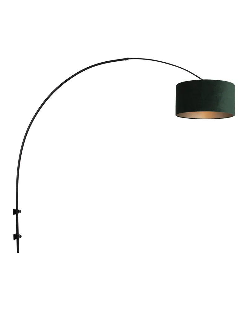 Steinhauer Sparkled Light Wandleuchte mit verstellbarem Arm in Grün, Schwarz, Ansicht 3