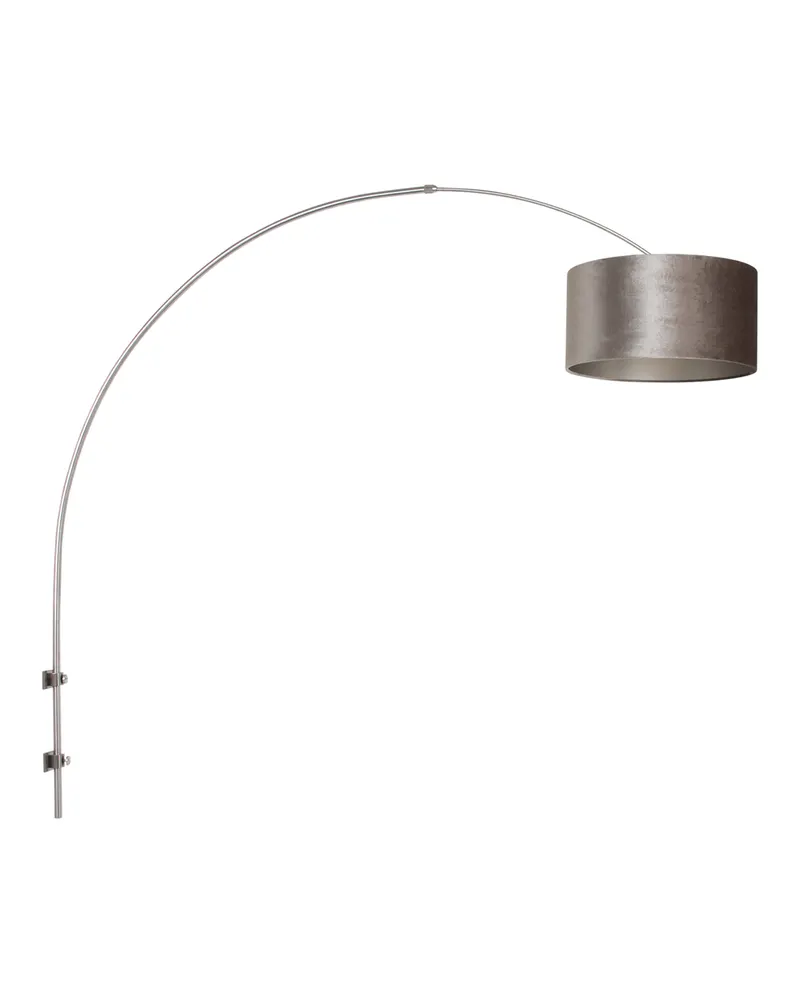 Sparkled Light Wandleuchte mit verstellbarem Arm in Grau, Stahl, Ansicht 1