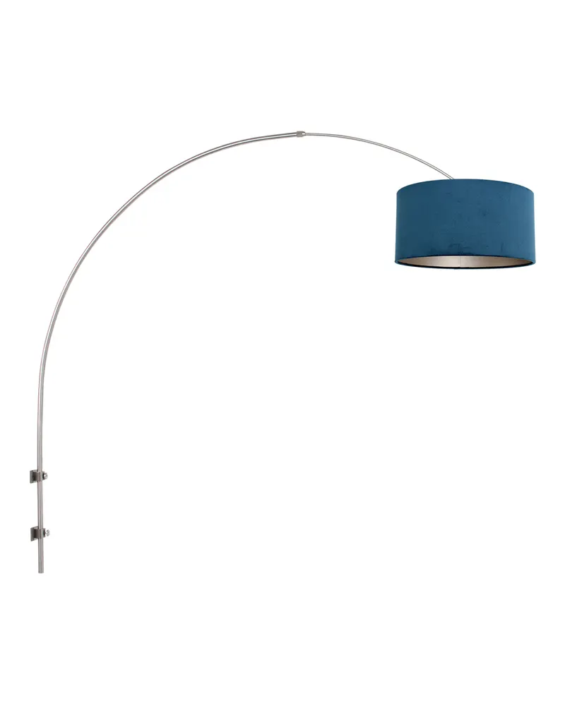 Sparkled Light Wandleuchte mit verstellbarem Arm, Blau, Stahl