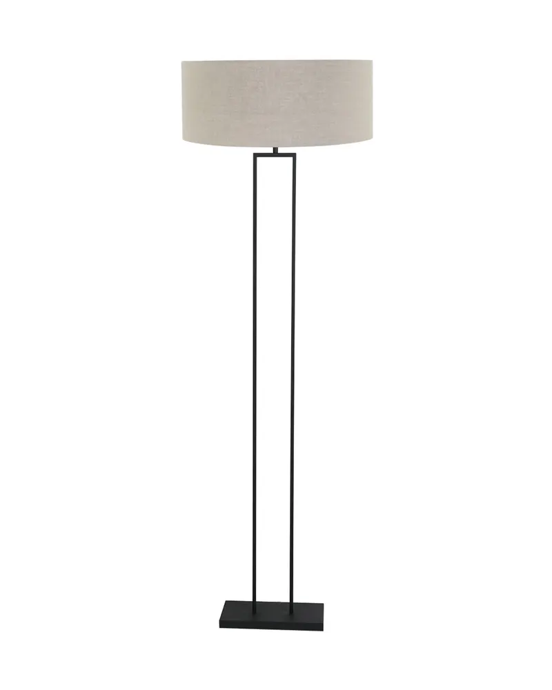 Steinhauer Stang Stehlampe aus Metall und Leinen in Grau, Ansicht 3