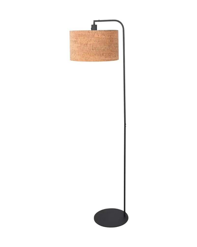 Stang Stehlampe aus Kork und Metall in Beige, Schwarz, Ansicht 4