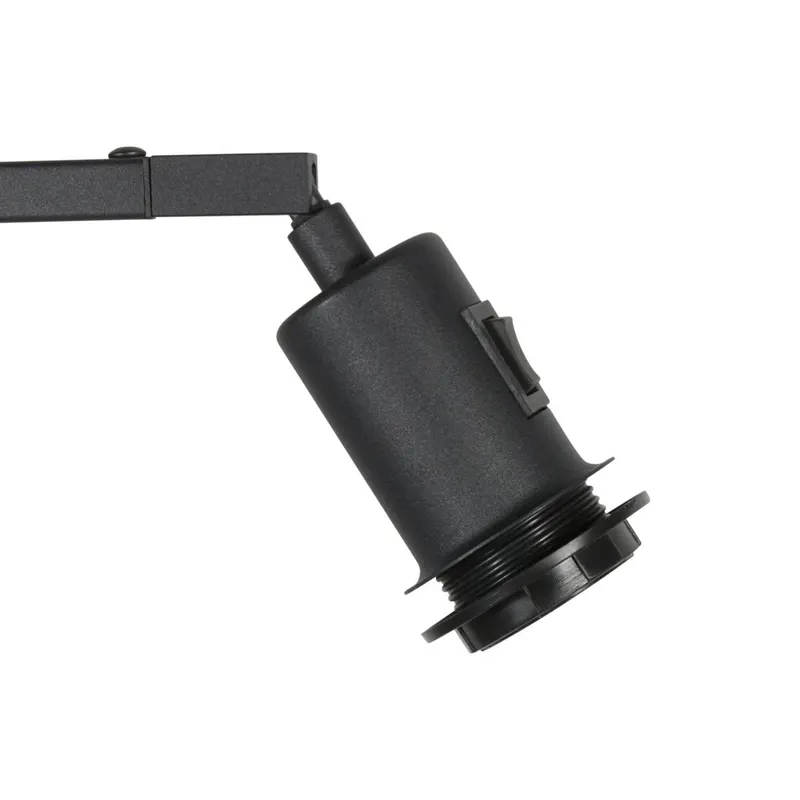 Steinhauer Stang Stehlampe aus Metall und Leinen in Schwarz, Ansicht 9