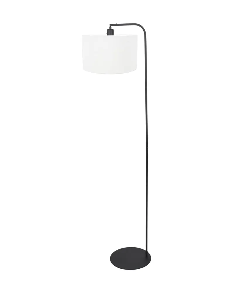Steinhauer Stang Stehlampe aus Metall und Leinen in Schwarz, Ansicht 3