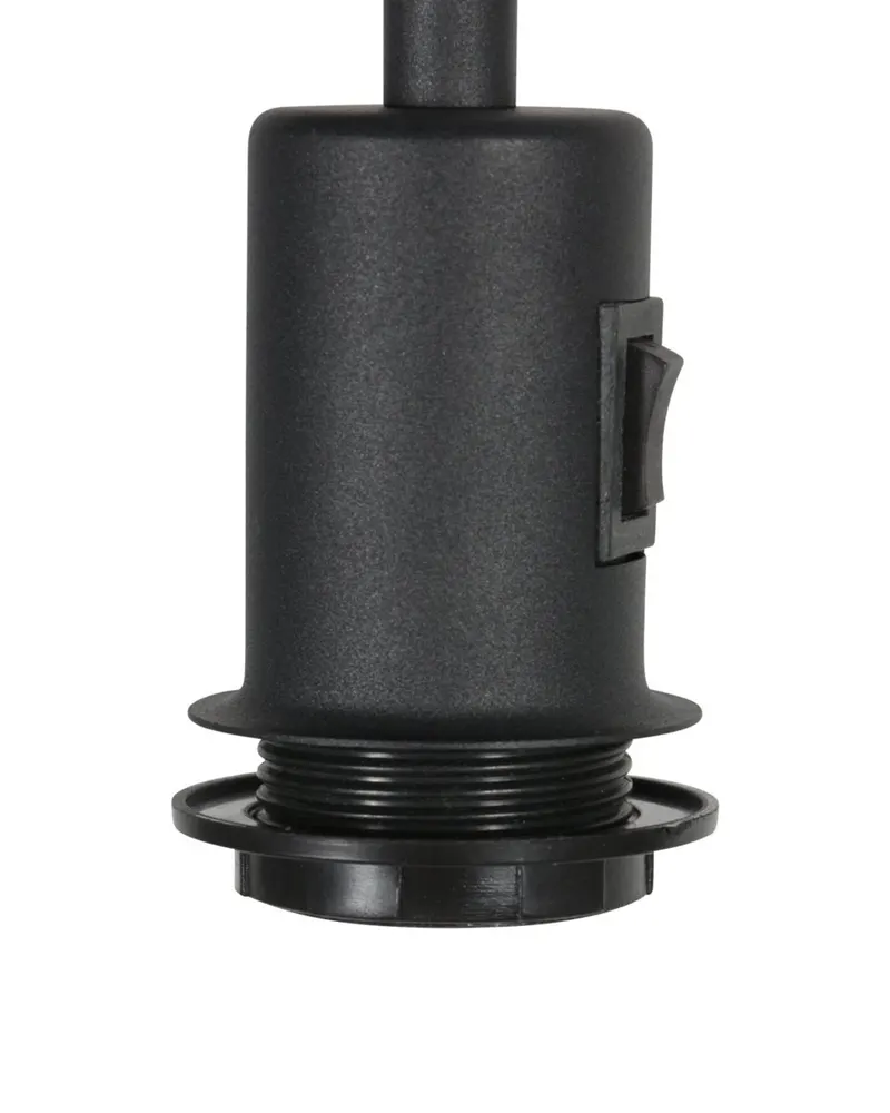 Steinhauer Stang Stehlampe aus Metall und Leinen in Schwarz, Ansicht 5