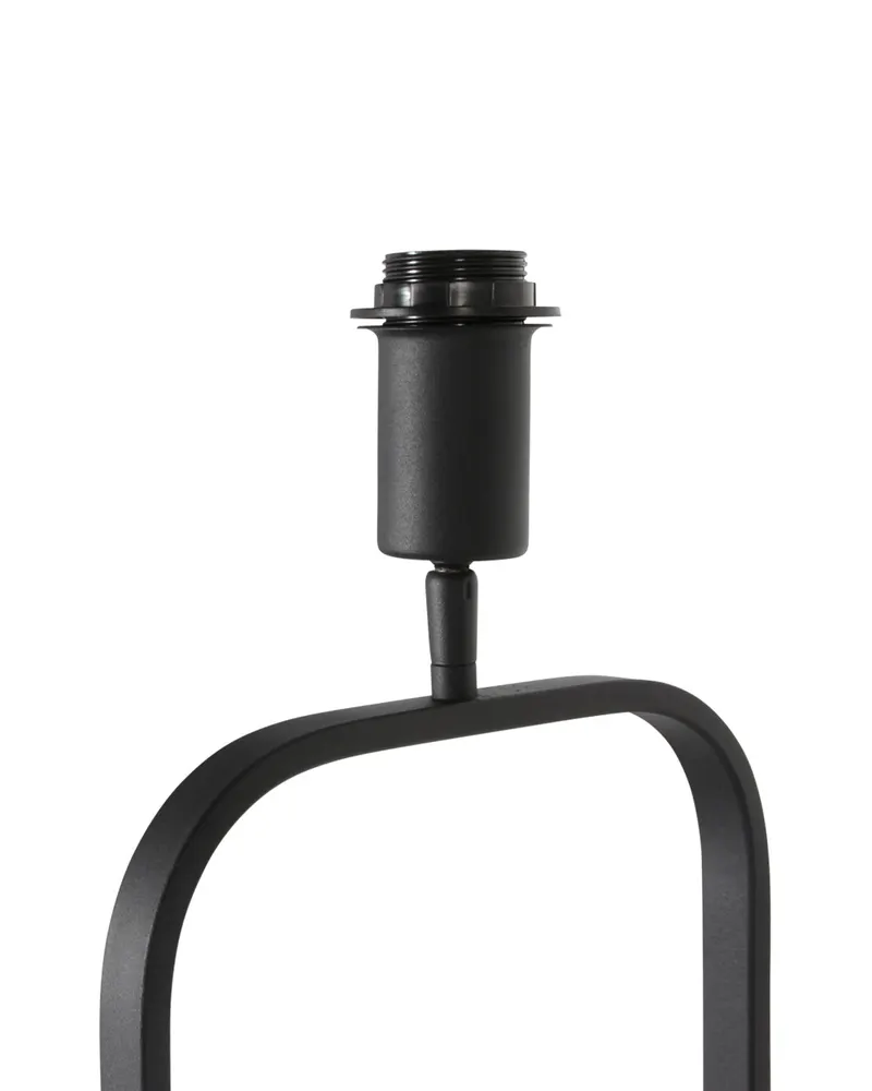Steinhauer Stang Stehlampe aus Leinen und Metall, Schwarz in Schwarz, Ansicht 6