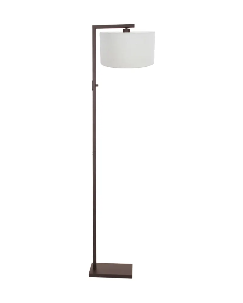 Steinhauer Stang Stehlampe aus Metall und Leinen, Kakao in Kakao, Ansicht 2