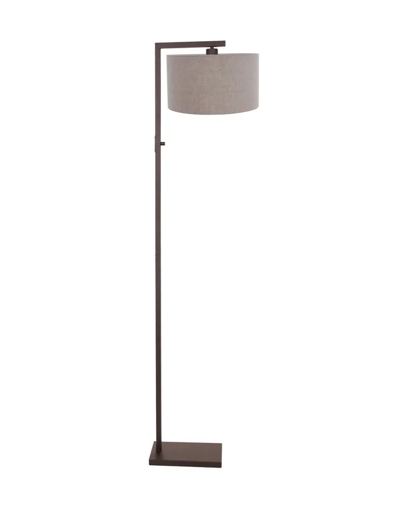 Stang Stehlampe aus Leinen und Metall, Kakao in Kakao, Ansicht 3