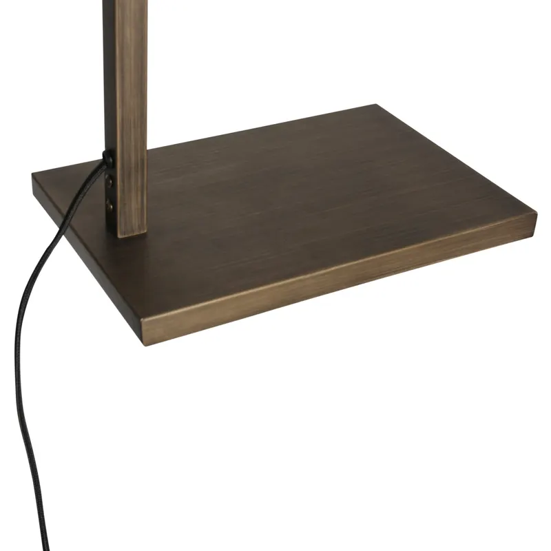 Stang Stehlampe aus Kork und Metall, Bronze in Bronze, Ansicht 5