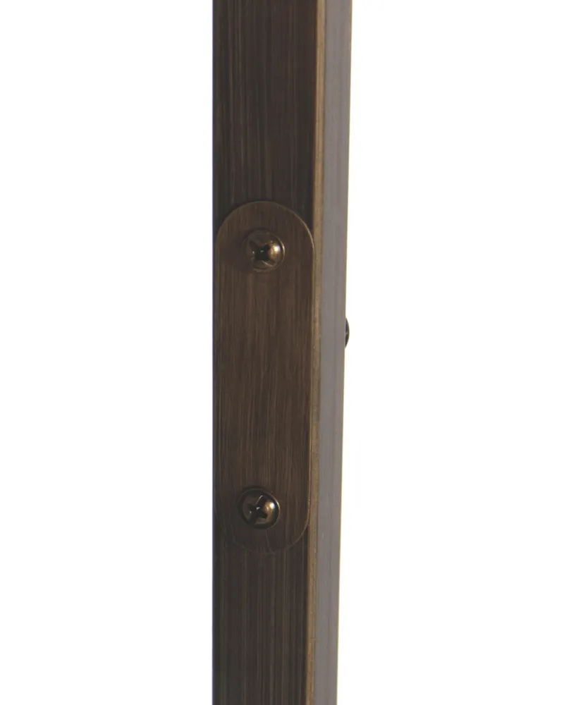 Stang Stehlampe aus Leinen und Metall, Bronze in Bronze, Ansicht 4