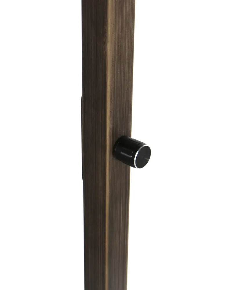Stang Stehlampe aus Leinen und Metall, Bronze in Bronze, Ansicht 8