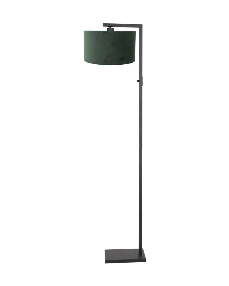 Stang Stehlampe aus Metall und Textil, Grün
