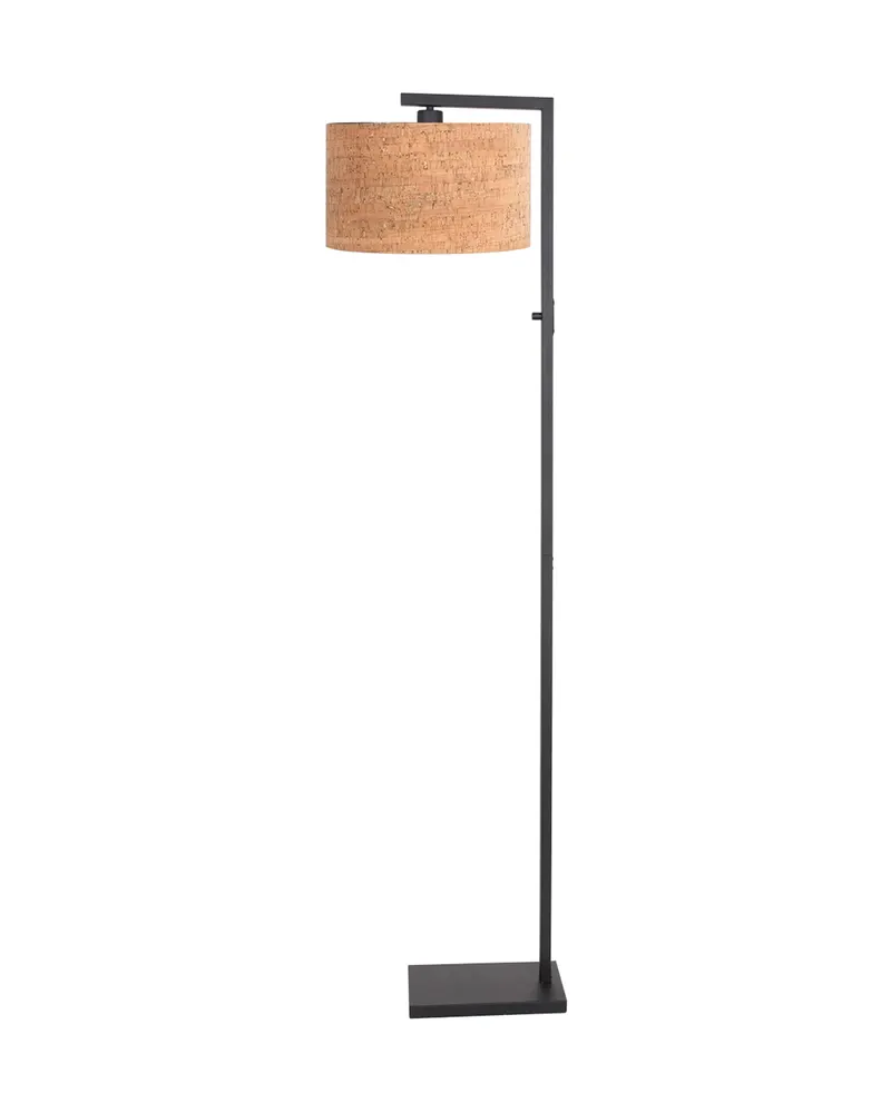 Stang Stehlampe mit Lesearm und E27-Fassung, Schwarz