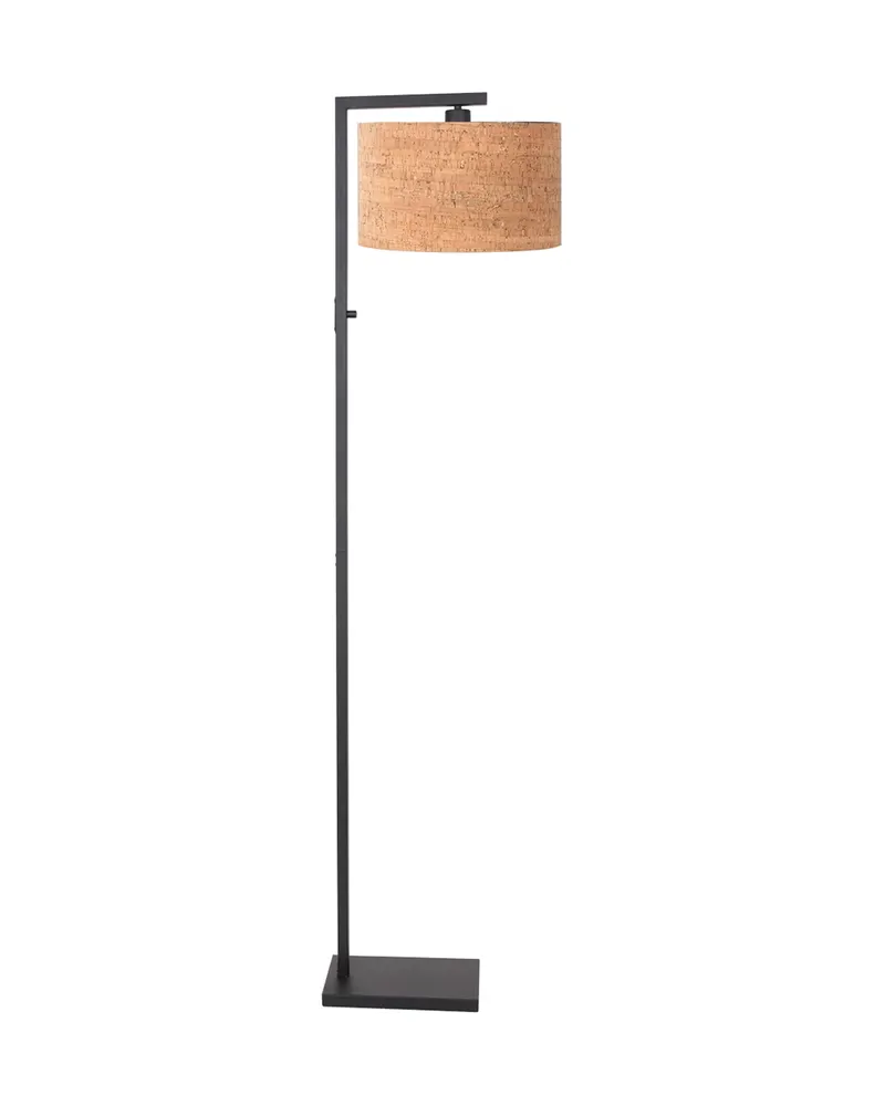Steinhauer Stang Stehlampe mit Lesearm und E27-Fassung in Schwarz, Ansicht 3