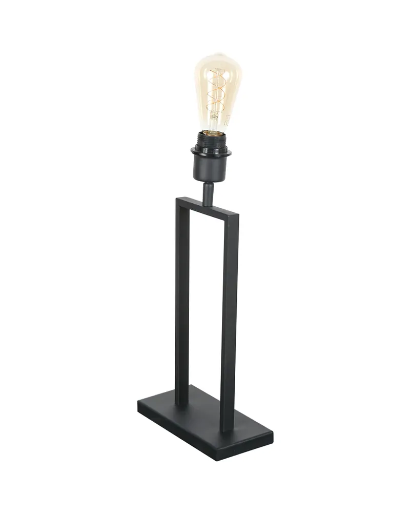 Stang Tischlampe aus Leinen und Metall in Grau, Ansicht 10