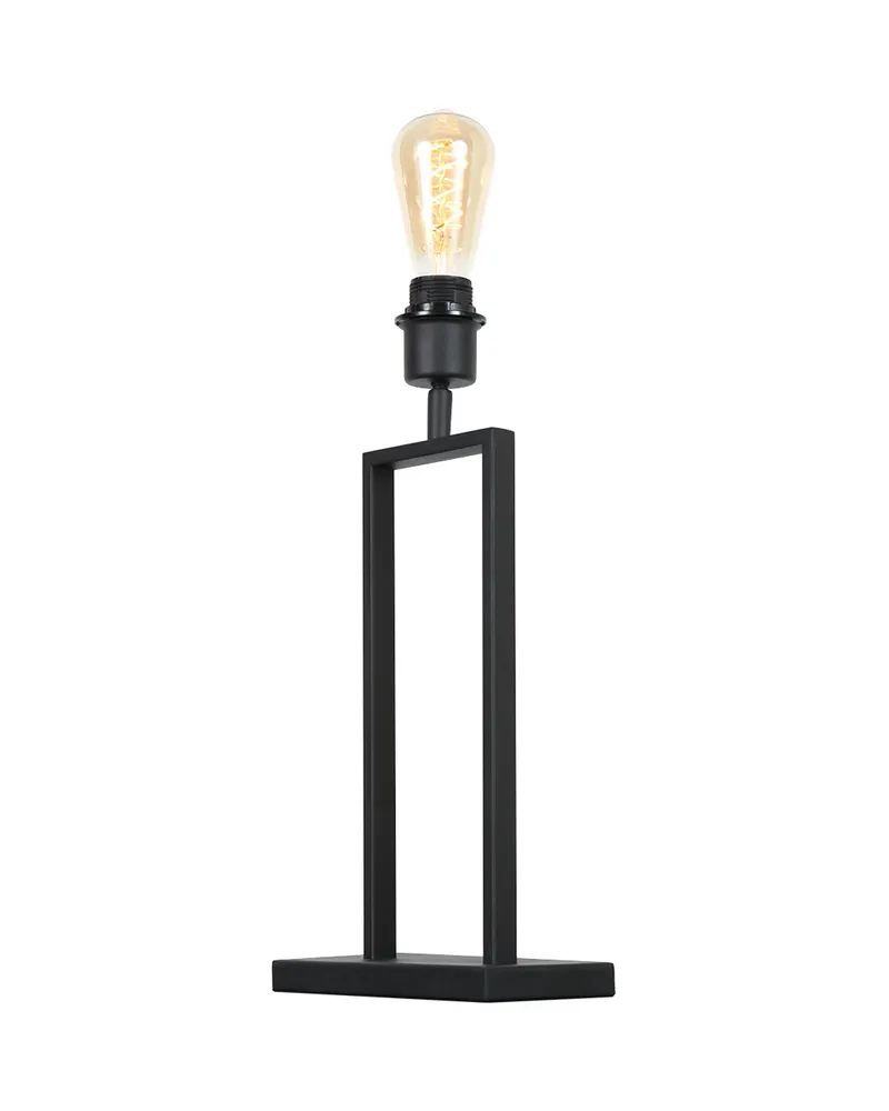 Stang Tischlampe aus Leinen und Metall in Grau, Ansicht 4