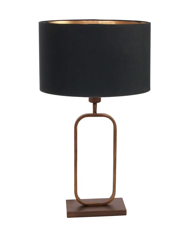 Steinhauer Stang Tischlampe aus Leinen und Metall, Bronze in Bronze, Ansicht 2