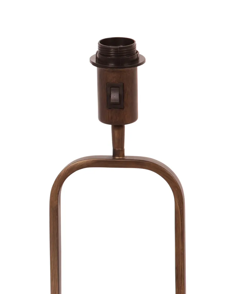 Steinhauer Stang Tischlampe aus Leinen und Metall, Bronze in Bronze, Ansicht 4