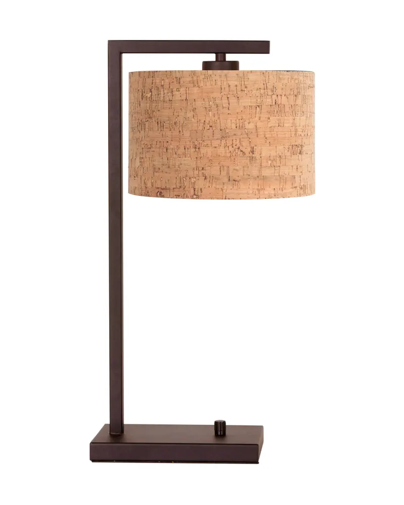 Stang Tischlampe aus Kork und Metall, Kakao-Beige in Kakao, Beige, Ansicht 1