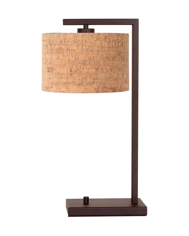 Stang Tischlampe aus Kork und Metall, Kakao-Beige in Kakao, Beige, Ansicht 3