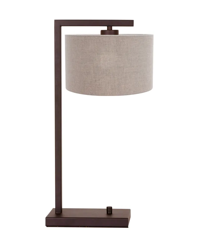 Stang Tischlampe in Kakao und Grau