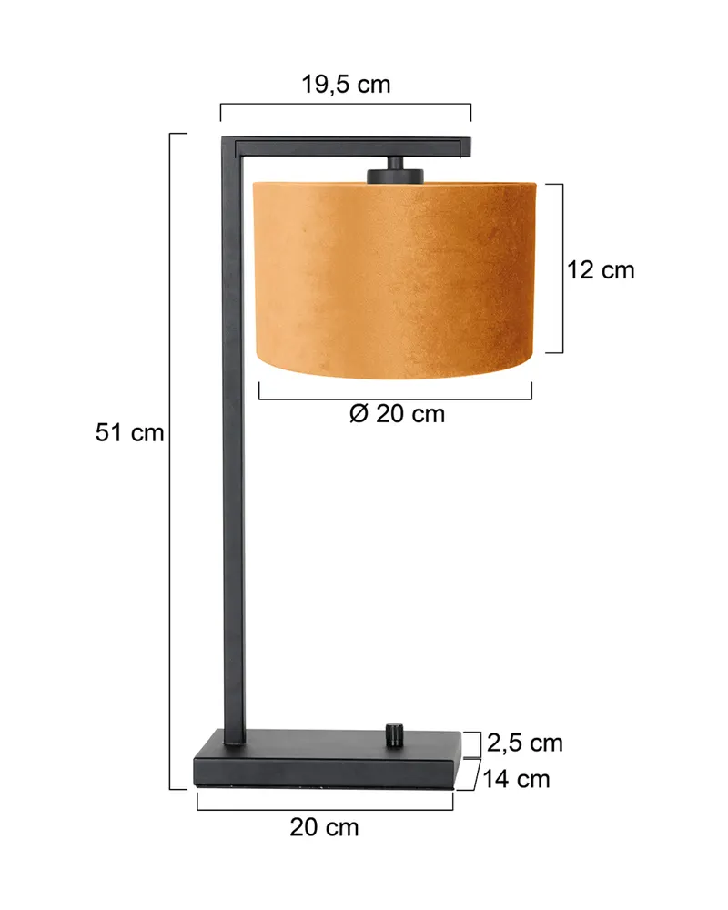 Steinhauer Stang Tischlampe in Gold, Schwarz, Ansicht 13