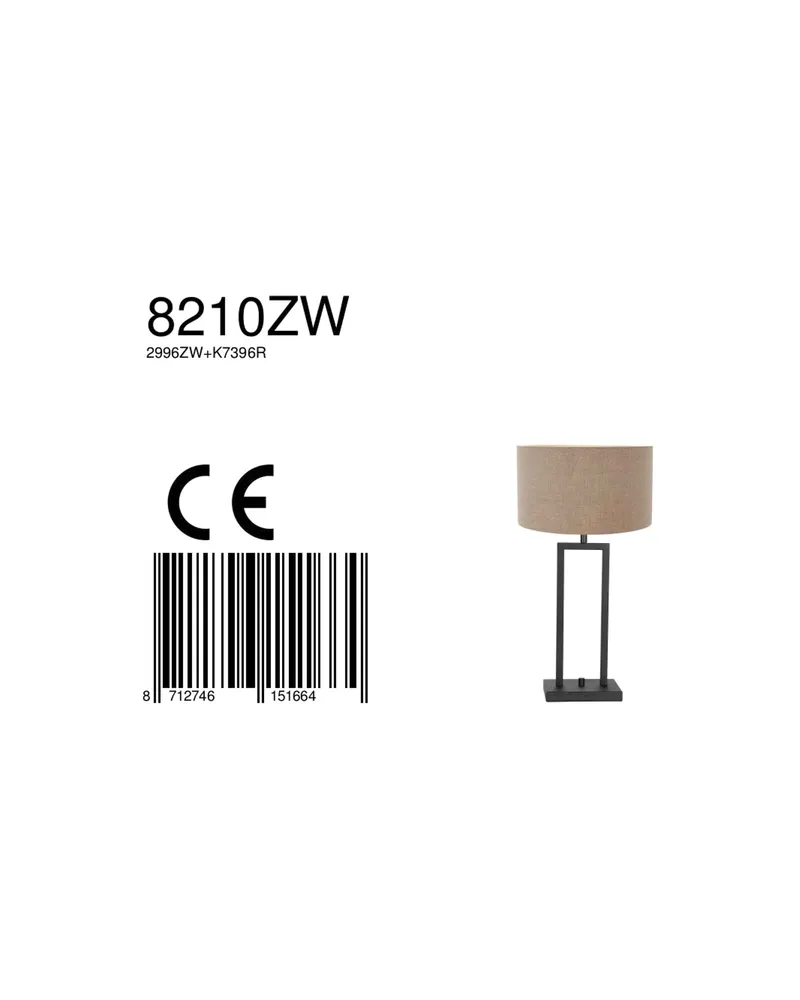 Stang Tischlampe mit E27-Fassung in Grau, Ansicht 12