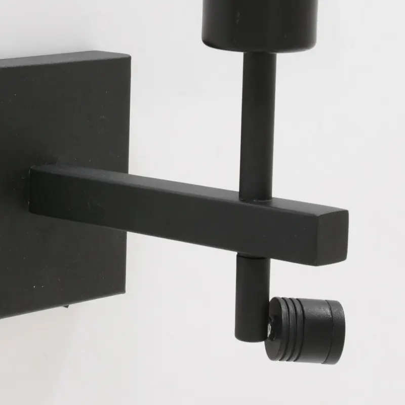 Stang Wandleuchte mit verstellbarem Lesearm in Naturfarben, Schwarz, Ansicht 11