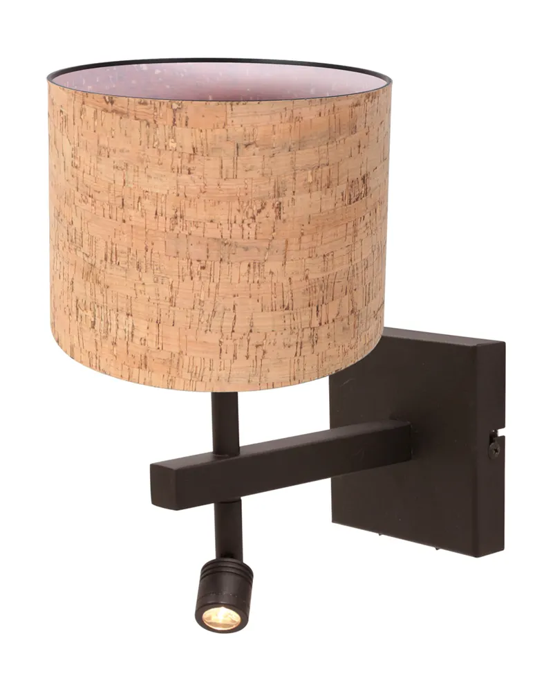 Steinhauer Stang Wandleuchte mit verstellbarem Lesearm in Kakao, Ansicht 3