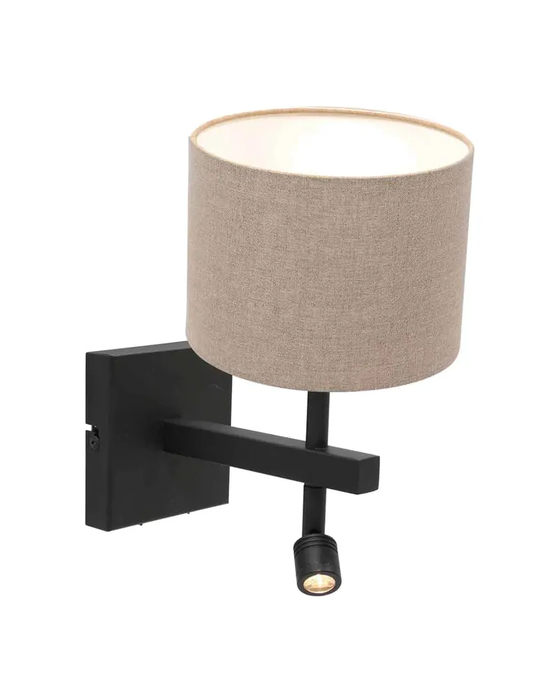 Stang Wandleuchte mit verstellbarem Lesearm, Grau