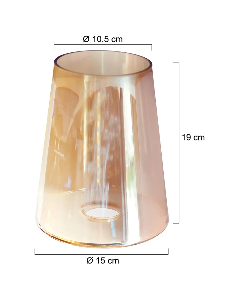 Steinhauer Ersatzglas I15389S für Leuchten 3103CA und 3103ME in Bernsteinfarben, Ansicht 3